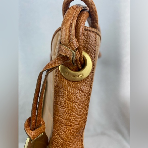 Brahmin - Snakeskin Embossed Shoulder Bag - Picture 13 of 16